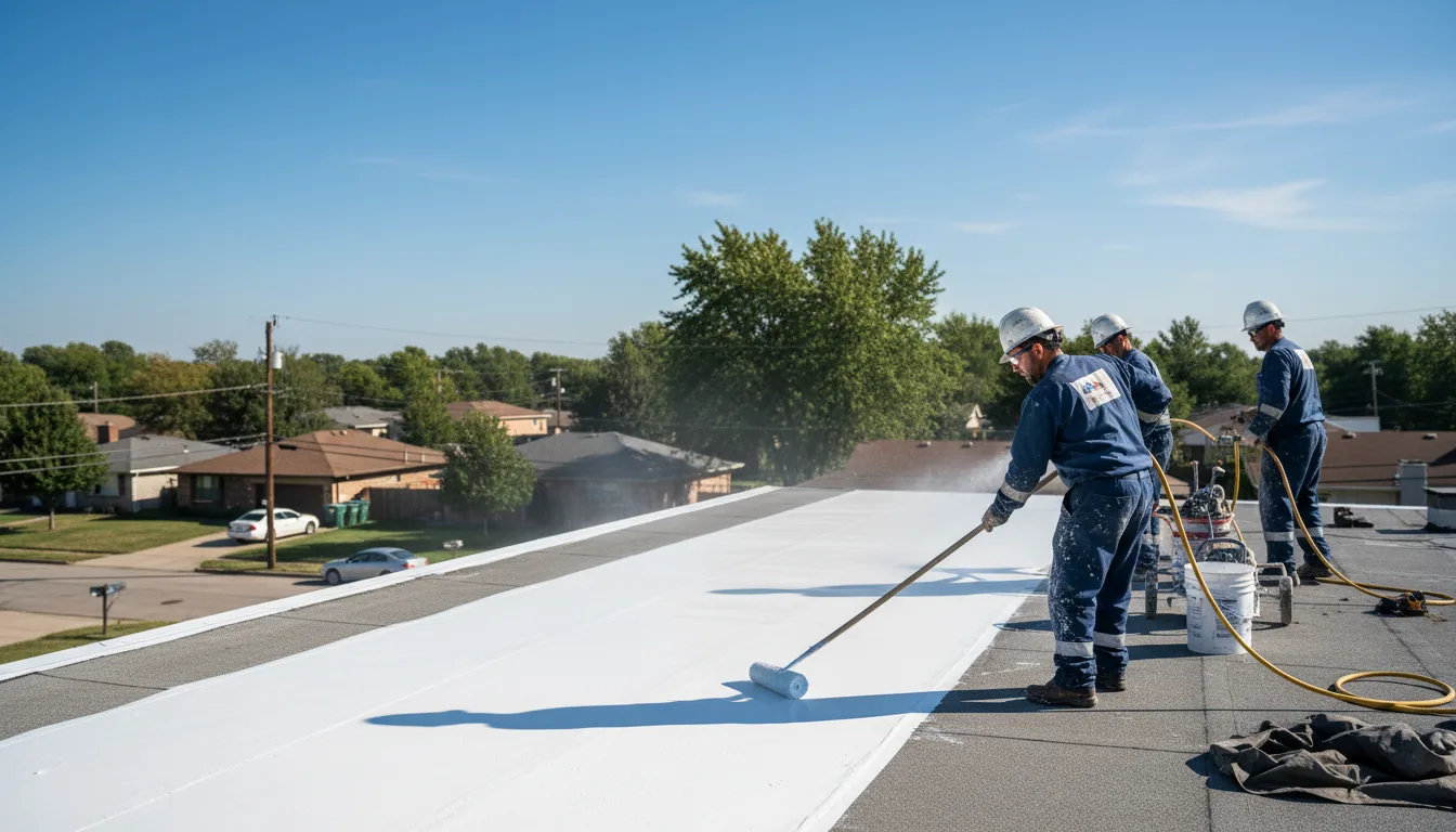 Commercial roof coating in Santaquin, UT near me
